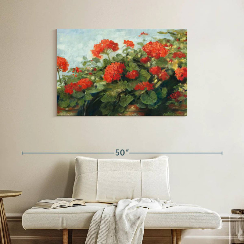 Harnek Geranium Wave, 26" H x 39" W