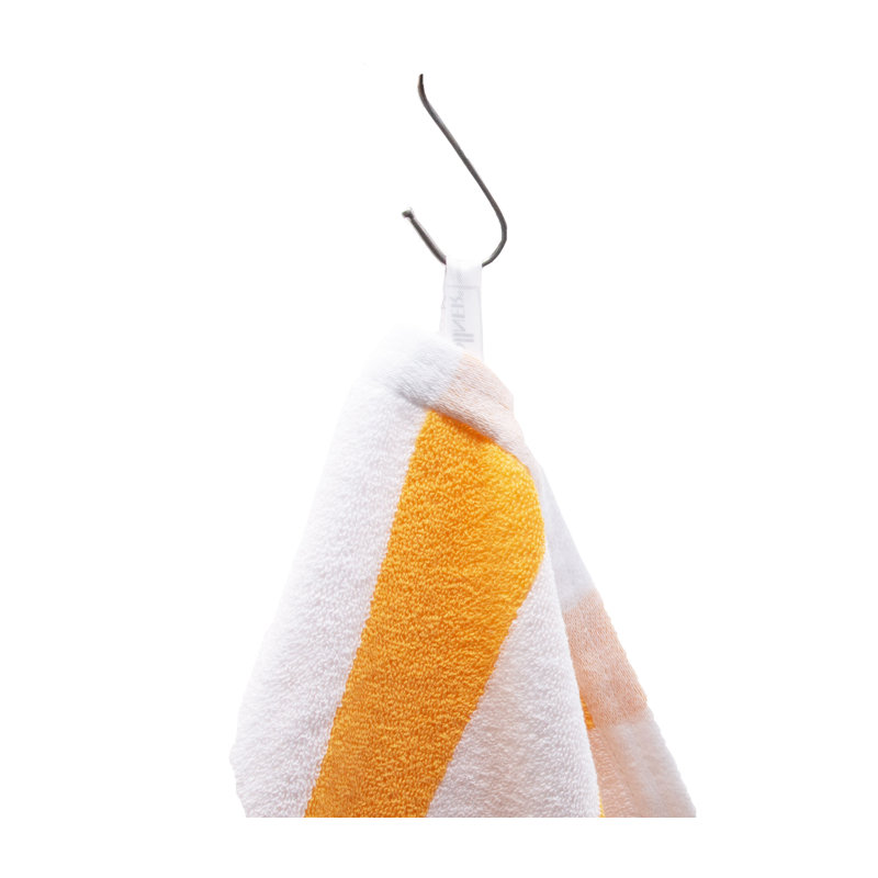 Midweight Beach Towel, Yellow/White