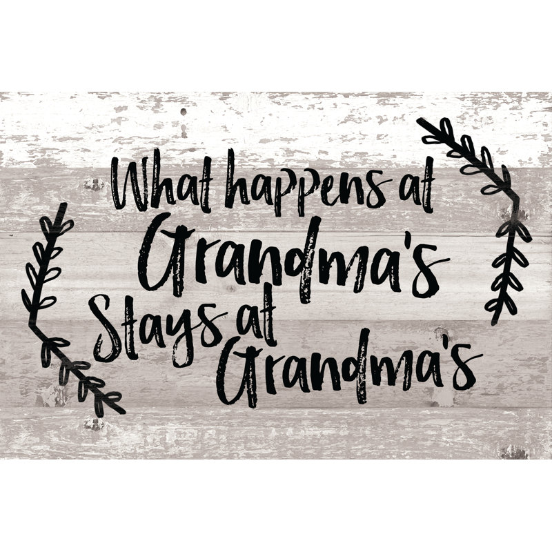 Grandma - Wrapped Canvas Print, 30cm H x 46cm W x 3.8cm D