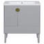 Meuble-lavabo 33,1 x 30 x 18 avec lavabo, armoire et tiroirs