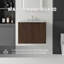 Meuble-lavabo flottant avec comptoir en marbre de culture et portes à fermeture en douceur-133668275