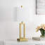 Permelia 23.5" Metal Table Lamp Set with USB, Type-C Ports and Built-in-Oulet-1006742190-1006742191