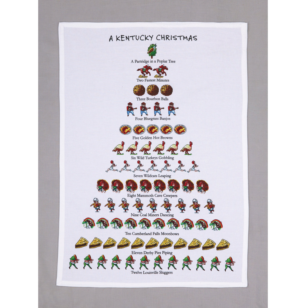 A Kentucky Christmas Cotton Flour Sack Kitchen Towel The Holiday Aisle®
