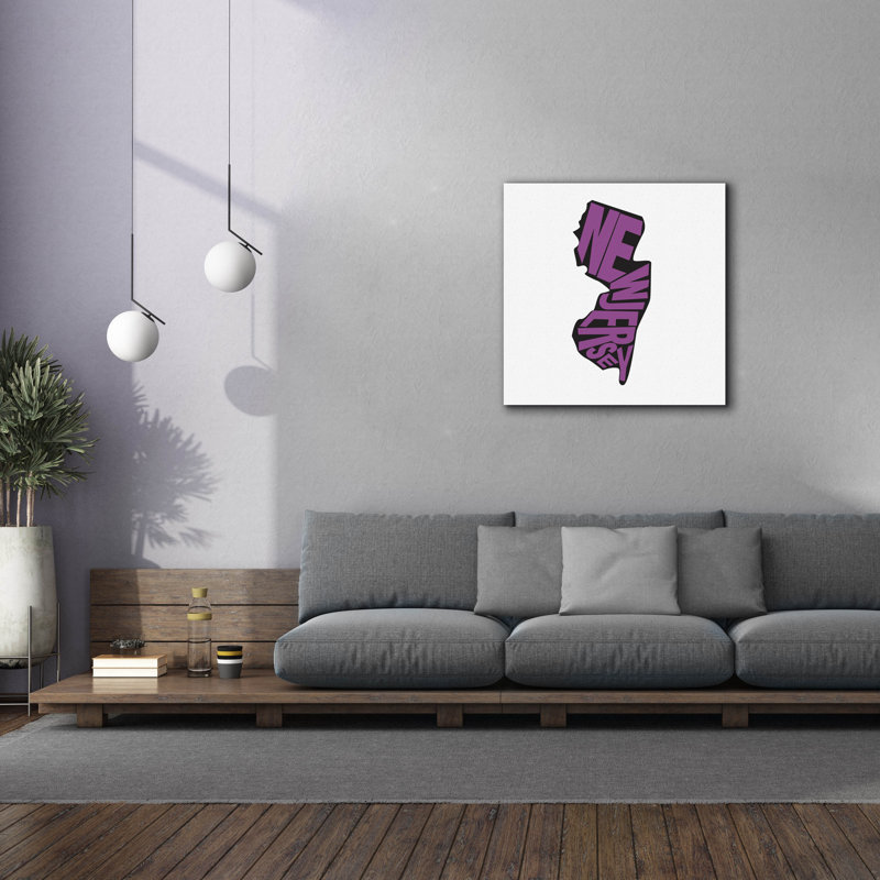 'New Jersey 2' by Art Licensing Studio Canvas Wall Art, 37" H x 37" W x 1.5" D