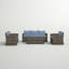 Arlington Outdoor Wicker 7 Person Seating Group with Cushions & Storage-1558720266