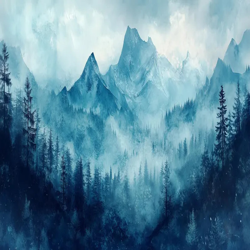 Alpine Forestscape, 108" L x 192" W