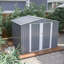 Remise de jardin 8 po x 6 pi imperméable avec base en métal et structure de plancher