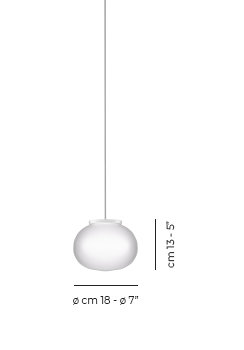 Lucciola Suspension P White Matt Satin Nickel E26 Ul, 84" H x 7" W x 7" D