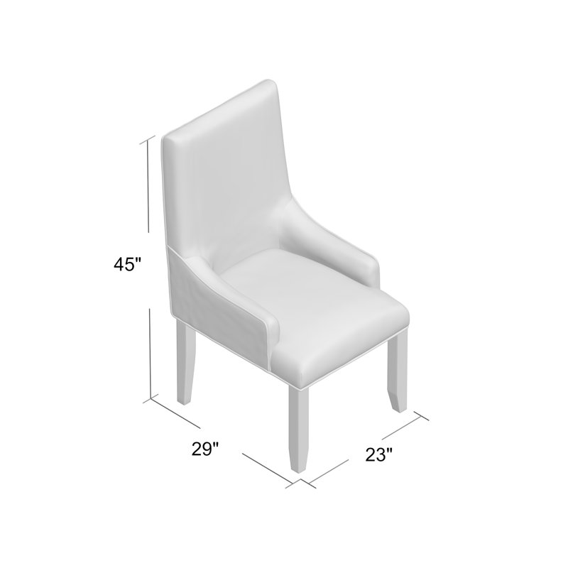 Chaise parsons beige Anaelisa, Chenille ton naturel