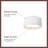 Napoleon 7-in (3-in Height) Black dimmable LED Semi-Flush Mount-124959451-124959449