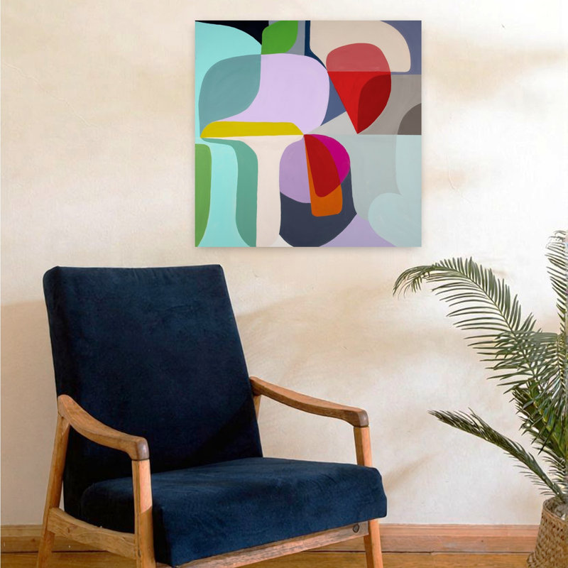 Breaking Ground, art contemporain abstrait, H 24 po x l 24 po