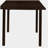 Cappuccino dining table with a drop-down extension leaf