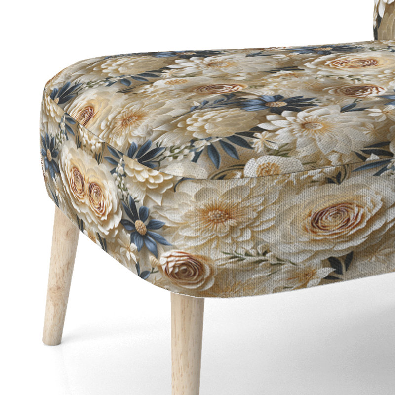 Lace Botanics - Chaise d'appoint rembourrée Cottage