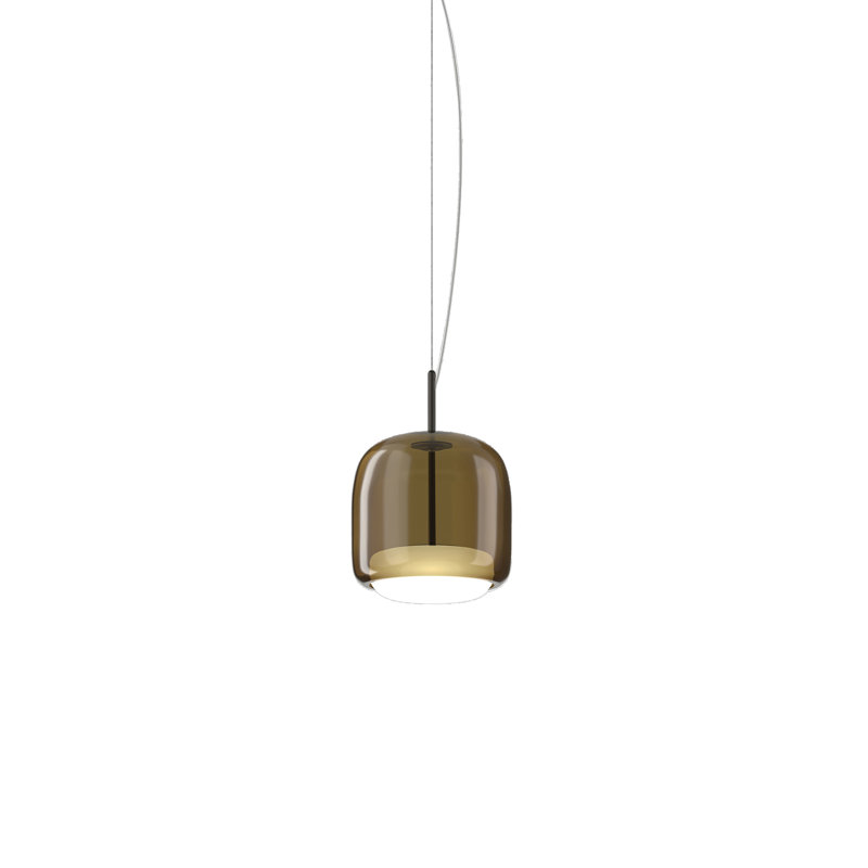 Jube 1 - Light LED Pendant, 90" H x 10" W x 10" D, Burned Earth White, Matte Black