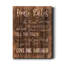 House Rules - Reproduction d'art textuel sur toile tendue-954400015