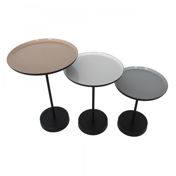 Dormer Iron Tray Top Nesting Tables