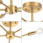 Plafonnier semi-encastré moderne 5 lumières Azaliyah-784425807