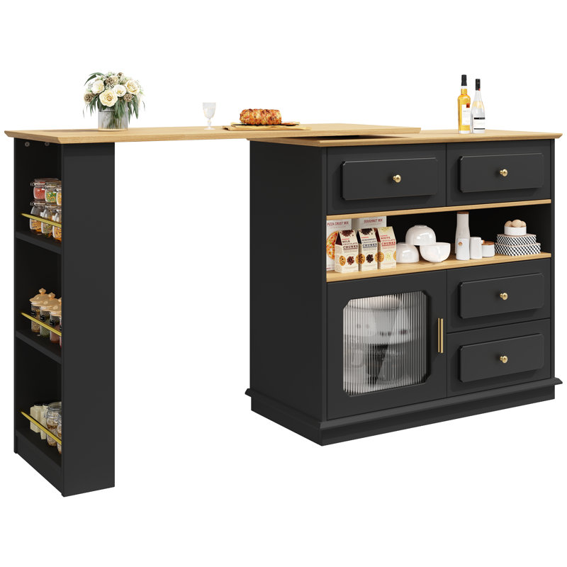 181cm Home Bar, Black