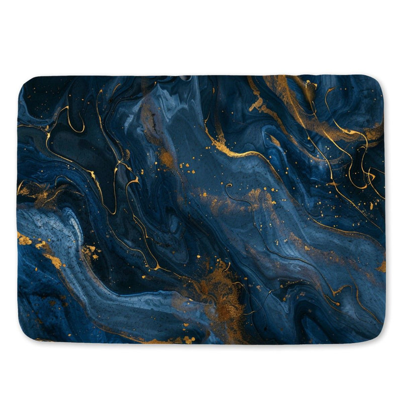 Benaim Microfiber / Microsuede Bath Mat, 17" W x 24" L