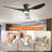 52 inch Ceiling Fan with Light and Remote Control-903734030
