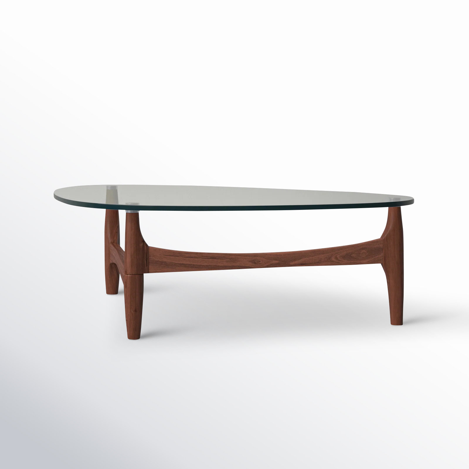 Etna Coffee Table, 14" H x 51" L x 31.5" W, Walnut