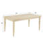 7 tables de salle à manger: table rectangulaire avec pieds tournés captivants et 6 chaises
