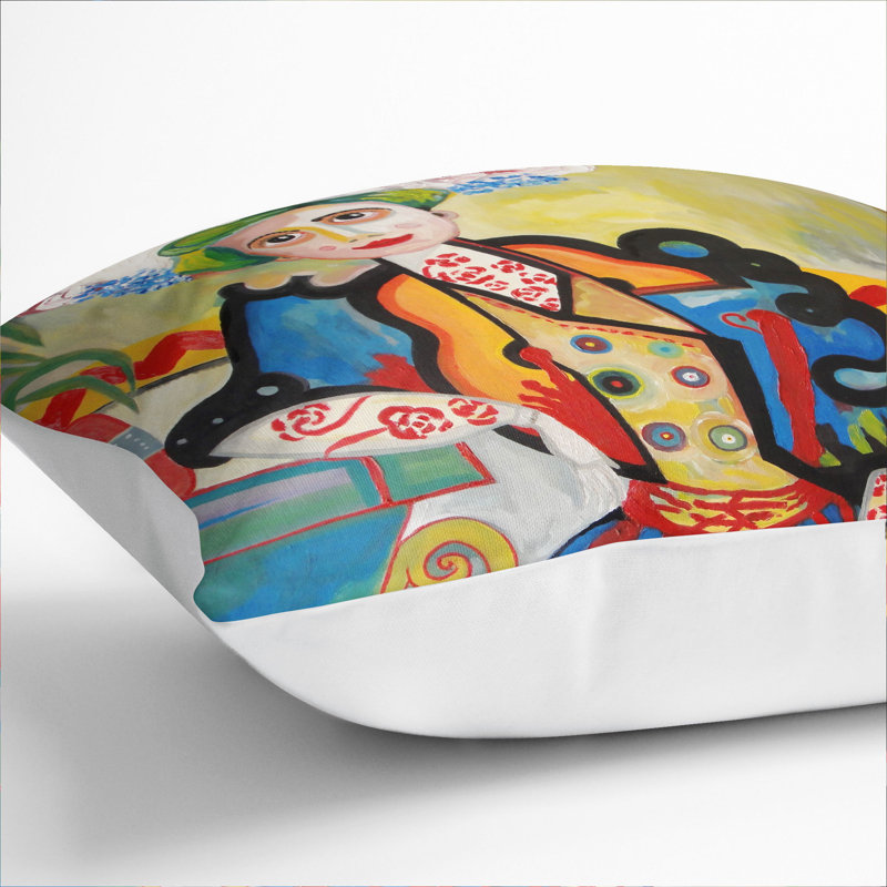 The Woman Scatter Cushion with Filling, 55cm H x 55cm W x 20cm D, White