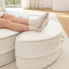 Fauteuil demi-tonneau contemporain surdimensionné avec 5 coussins Contemporary-76763065