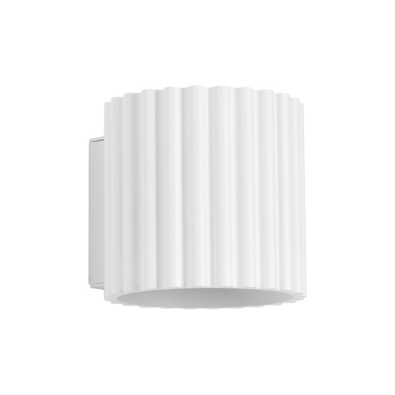 Aura Aluminium Flush Mounted Sconce, 10x12x10 cm, White, 1 Light