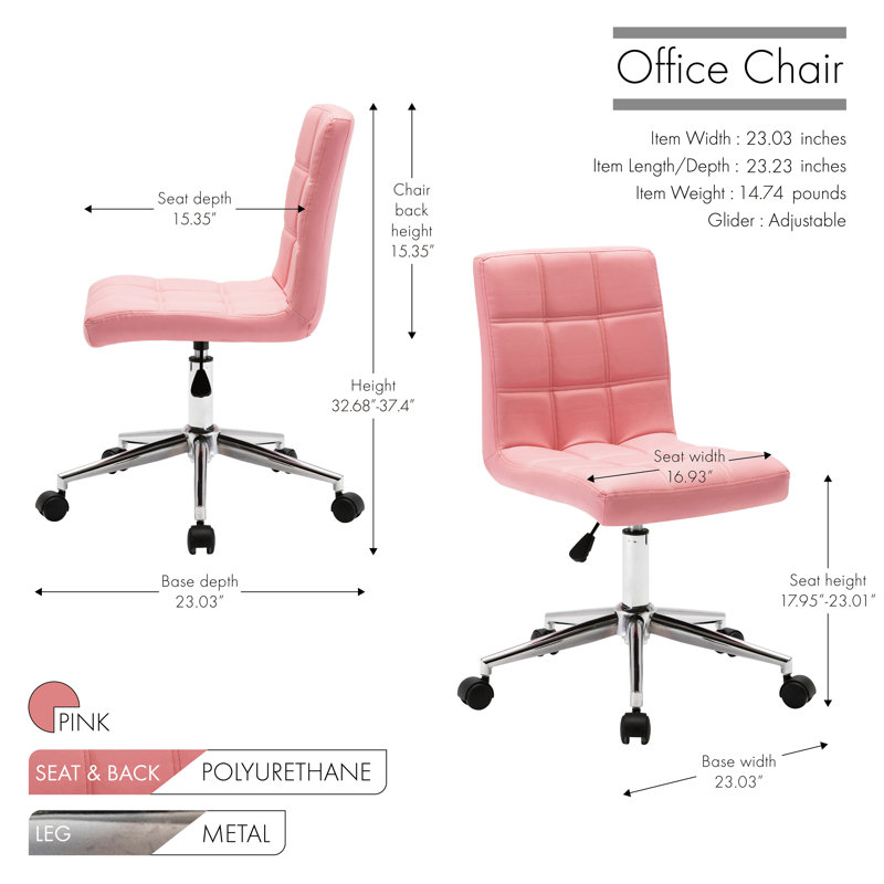 Office Chair, Pink
