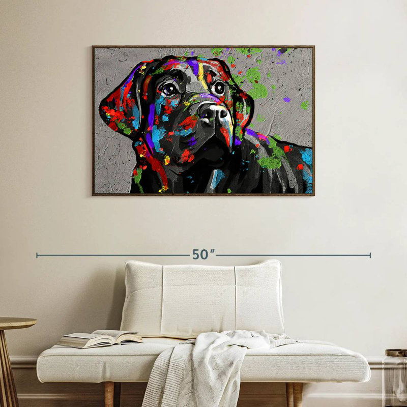 Labrador, Cadre flottant noyer, 40 po x 27 po