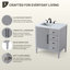Meuble-lavabo simple 32 po-973040207