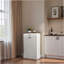 Buffet, armoire de rangement, armoire à poubelle en bois cachée avec tiroir pour la cuisine