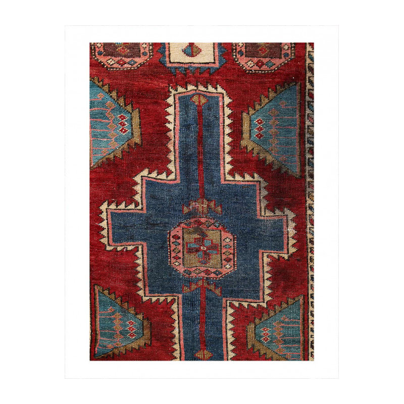 One-of-a-Kind 3'7'' X 8'3'' Area Rug in Red/Blue