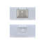 Plateau de meuble-lavabo simple 48 po blanc avec comptoir en pierre composite d'ingénierie