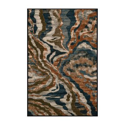 Tapis brun lavable à la machine