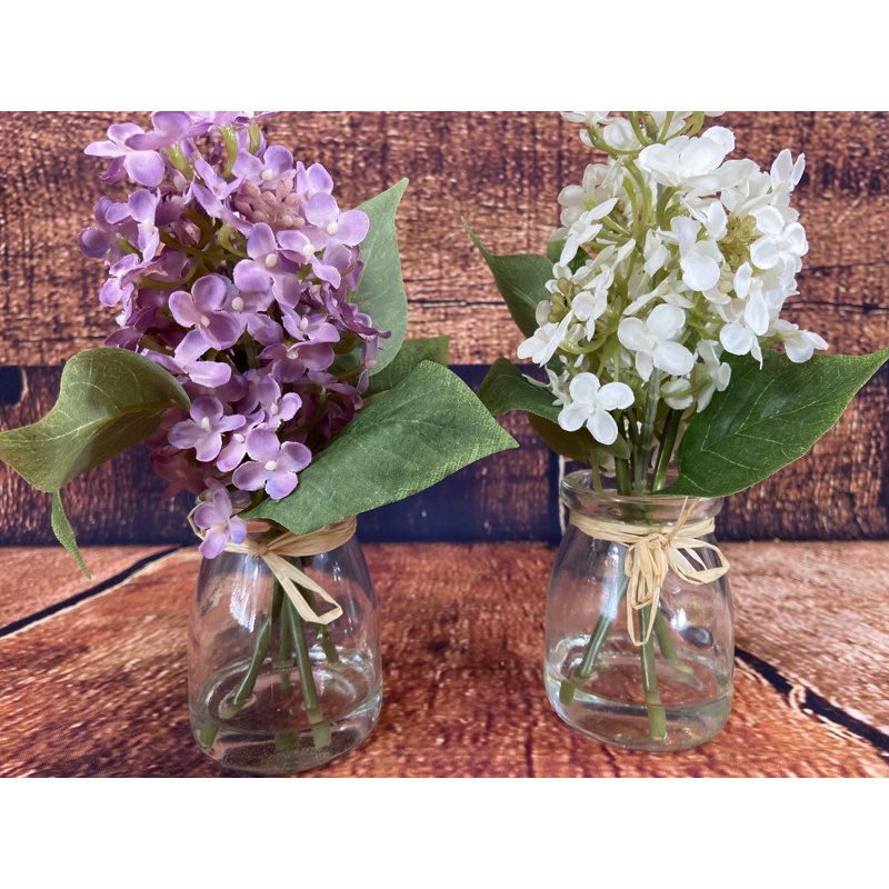 White Lilac in Glass Jar