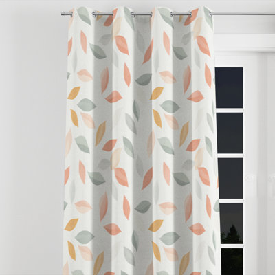 Abstract Room Darkening Curtains - Contemporary Boho Azi Grommet Curtain - 1 Panel