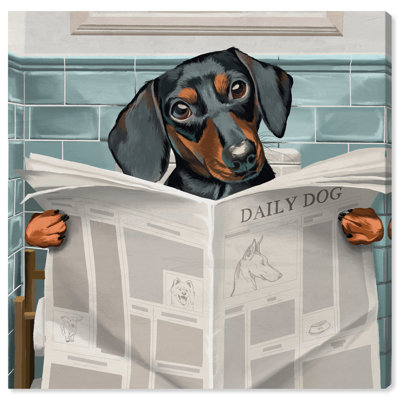 " 'Occupied Bathroom Doxie "