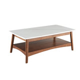 Table basse Barther avec rangement, table centrale, table basse