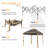 11×11 FT Pop-Up Gazebo Tent with 4 Mesh Sidewalls-112797803