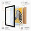 Striped Profile Graphic - Framed Print-59275468-59275475