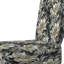 Exotic Grey And Black Flowers Pattern - Upholstered Cottage Accent Side Chair