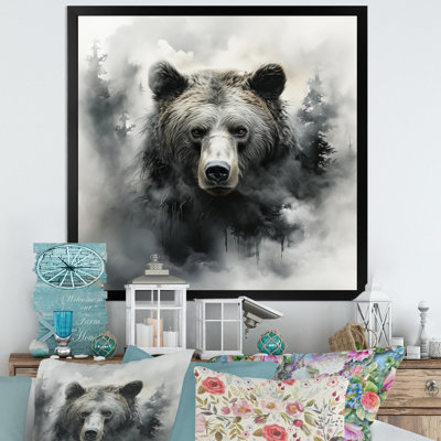 «Wandering Grizzly Bear Wilderness I - Bear 2», art mural