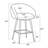 27.9" Seat Height Upholstered Swivel Bar Stools With Back(Set of 6)-110983004
