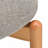 Modern Wooden Blended Linen Kaki Dining Chair-202347709