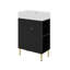 Petit meuble-lavabo avec lavabo simple en céramique 21,6 po-1428462112