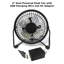 Mini ventilateur 4 "à double alimentation USB / adaptateur CA