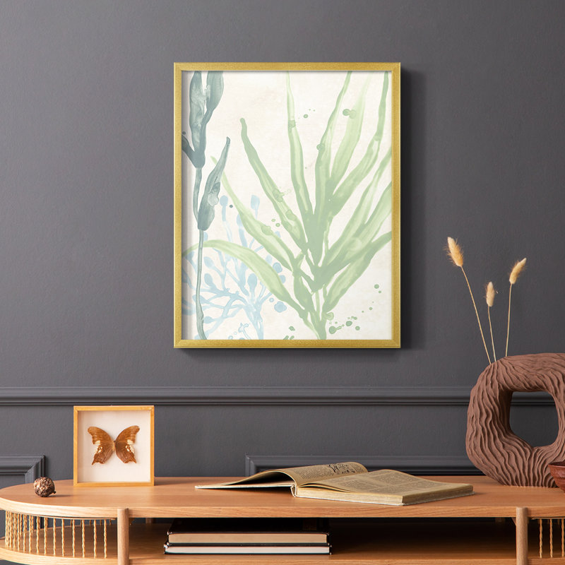 «Swaying Seagrass I», reproduction encadrée - bois massif, H 28 po x l 22 po