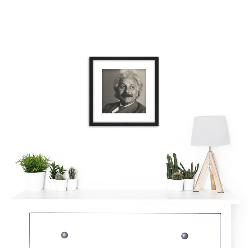 Portrait Albert Einstein Nobel Physicist Old - Single Picture Frame Print
